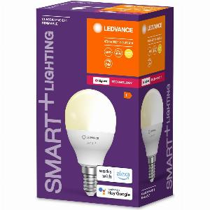 LEDVANCE Lampe LED intelligente avec technologie ZigBee culot E14 dimmable blanc chaud 2700 K remplace les lampes à incandescence de 40 W ampoule SMART Mini dimmable pack de 1