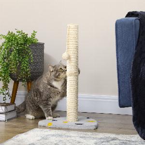 Hol dir 11 Rabatt PawHut Katzenkratzmatte mit Plüsch und Spielball