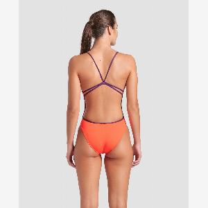 arena Badeanzug  Damen  bright coralplum
