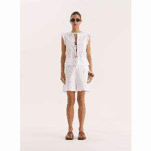 White Broderie Anglaise Shorts Heidi