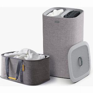 Promo  50 sur le set Joseph Joseph de paniers à linge gris 60L et 35L