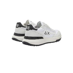 Sneakers Niki 20 Solid Sun68 in ecopelle e nylon bianco ora 80