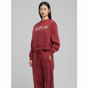 Risparmia il 30 su Felpa di cotone con scritta distintiva