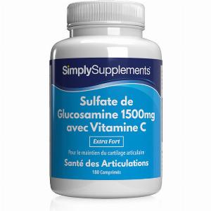 Glucosamine 1500mg avec Vitamine C  Complément Naturel