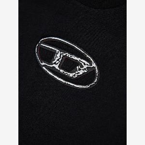 Tshirt a Maniche Corte con Logo Oval D