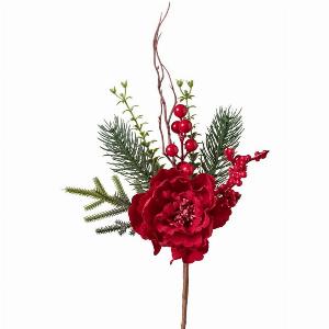 Sconto del 30 su pianta artificiale rossa in poliestere H 20 cm