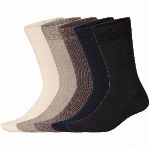 esmara Lot de 5 paires de chaussettes homme crèmebeigemarronnavynoir 4346