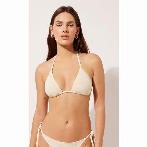 Calzedonia Haut de maillot triangle à rembourrage amovible Crinkle Waves Femme Taille L  4