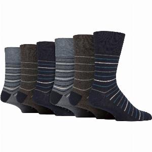 Enjoy 32 Off 6 Pairs of Mens Soft Cotton Socks Patterned Everyday Wear