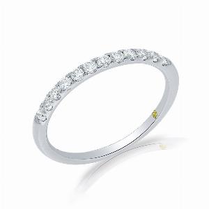 Assisi Pavé Set Lab Grown Diamond Ring  White Gold 110 CT TW