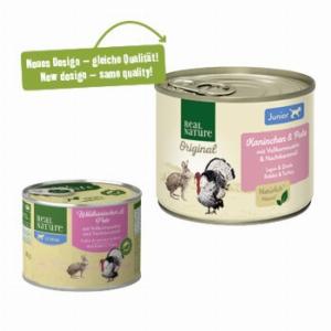 24 Rabatt auf REAL NATURE Nassfutter für junge Hunde 6x200 g