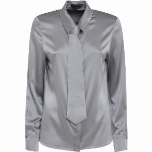 Camicia in seta grigia