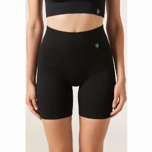 Calzedonia Leggings cycliste sans coutures Femme Noir Taille SM