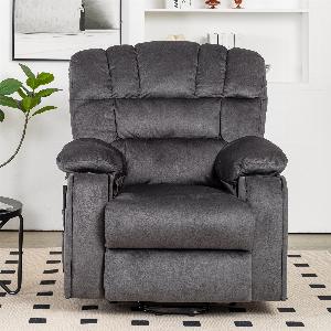 Fauteuil massage électrique fauteuil massage chauffant avec portegobelet poches télécommande et pédale pour salon et chambre   Aosom France
