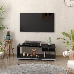 Sconto del 27 Mobile Porta TV in Legno Design Unico  Nero Aosom