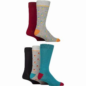 Enjoy 33 Discount on Mens 5 Pack SOCKSHOP Wildfeet Bamboo Socks Grey