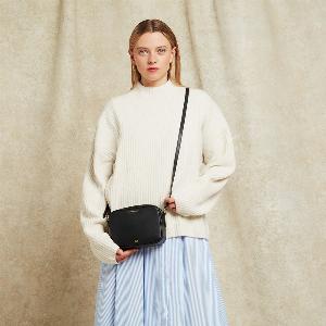 Enjoy 12 Discount on the Black Leather Cole Crossbody Bag