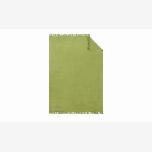 Sparen Sie 37 auf die grüne Kuscheldecke Sophia mit Fransen  150 cm