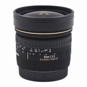 Sigma 8mm 135 EX DG Circular Fisheye per Canon nero  Ricondizionato  Come nuovo  Grade A