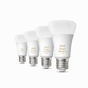 Philips Hue White Ambiance E27 800lm  4erSet  Weiß
