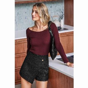 Jupeshort noire portefeuille