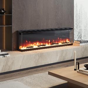 60inch RecessedFreestanding Electric Fireplace