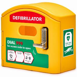 DefibCaddy External Locked Defibrillator Cabinet
