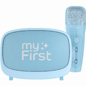 myFirst Voice 2 Tragbares Interaktives Mikrofon  WirelessLautsprecher Blau