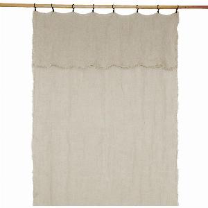 Home Beddings Curtains Économisez 11 % sur le rideau Bergame en lin lavé 130x300 cm deux couleurs