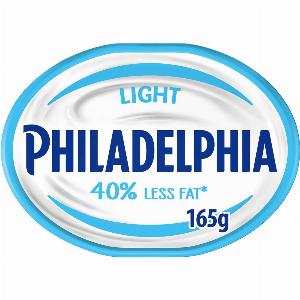 Philadelphia Light Soft Cream Cheese The same great taste with 40 Less Fat Tub 165 g