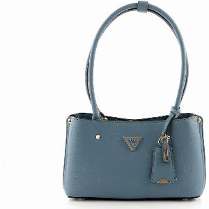 Guess Meridian Nieten Schultertasche blaugrün