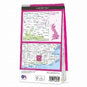 Ordnance Survey OS Map of Aldershot Guildford Landranger 186