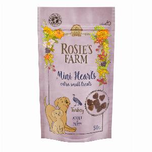 Mini Hearts Tacchino Puppy e Adult di Rosies Farm  5 x 50 g ora 749