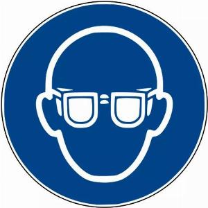 23 sparen Augenschutz mit PVC Gebotszeichen nutzen