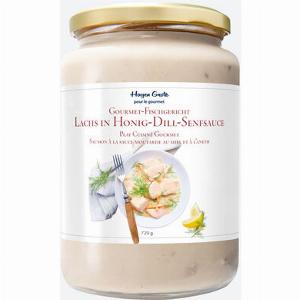 Classique gourmet en bocal  Saumon en sauce moutarde au miel et à laneth