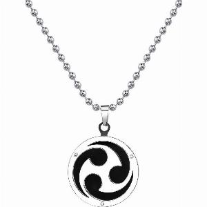Mens Atonement Square Pendant Necklace in Stainless Steel