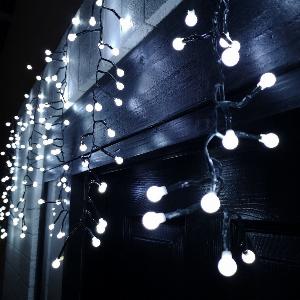 Enjoy 12 Discount on 48m Frosted White LED Curtain Lights with Timer