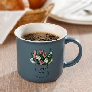 RetroTasse Tulpen blau Ø 11cm x 95cm