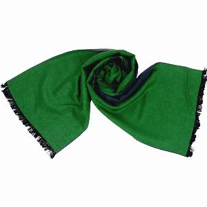 Winterschal Seidenflanell Schal minzgrün grau