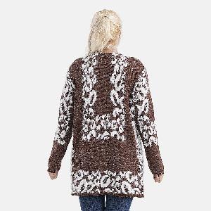 Best Seller Tamsy Eyelash Coatigan with Pockets Fit 8 to 20 Chocolate