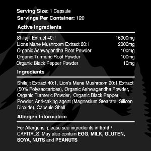 Enjoy 34% Discount on Warrior Shilajit Capsules 120 Count 5060756347816