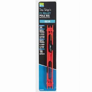 Preston Innovation 4X12 F1 Pellet Pole Rig  Red Red