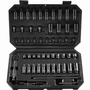 VEVOR Steckschlüsselsatz Set 55teilig Muttern Entferner 635mm Antrieb Koffer