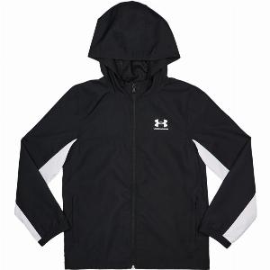 Under Armour Rival Woven Kids Track Tops Black Size 7 8 Years Poly Woven