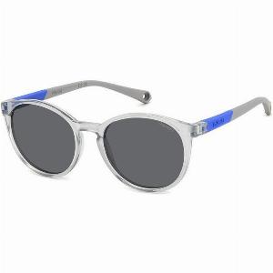 Polaroid Enfant PLD 8059S KB7M9 Lunettes de soleil Plastique Gris Gris Pantos Polarisé