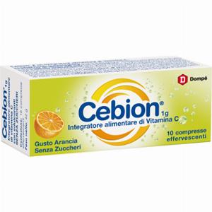 Cebion effervescente vit c senza zucchero 10 compresse