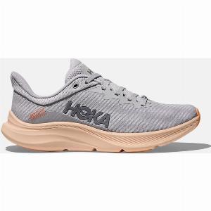 HOKA Womens Solimar Training  Gym Shoes in Cosmic GreyTangerine Glow Size 85