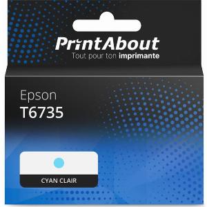 Cartouche compatible Epson T6735  Cyan clair