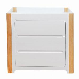Cocoon Change Area Dresser White  Natural
