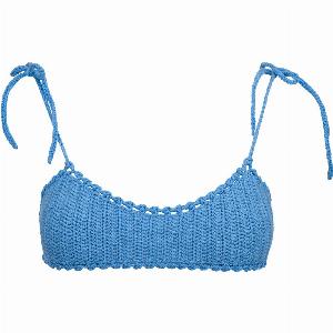 Mei Crochet Bandeau Bra  Size Small  70cm  80cm   Color Baby Blue